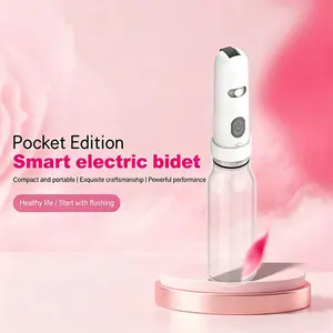 Portable Electric Bidet Sprayer - Rechargeable Travel Bidet with 3 Pressure Modes - - 60-Day Battery Life, 180° Adjustable Nozzle, IPX7 Waterproof, Compatible with Most Water Bottles for Postpartum Care & Outdoor Travel