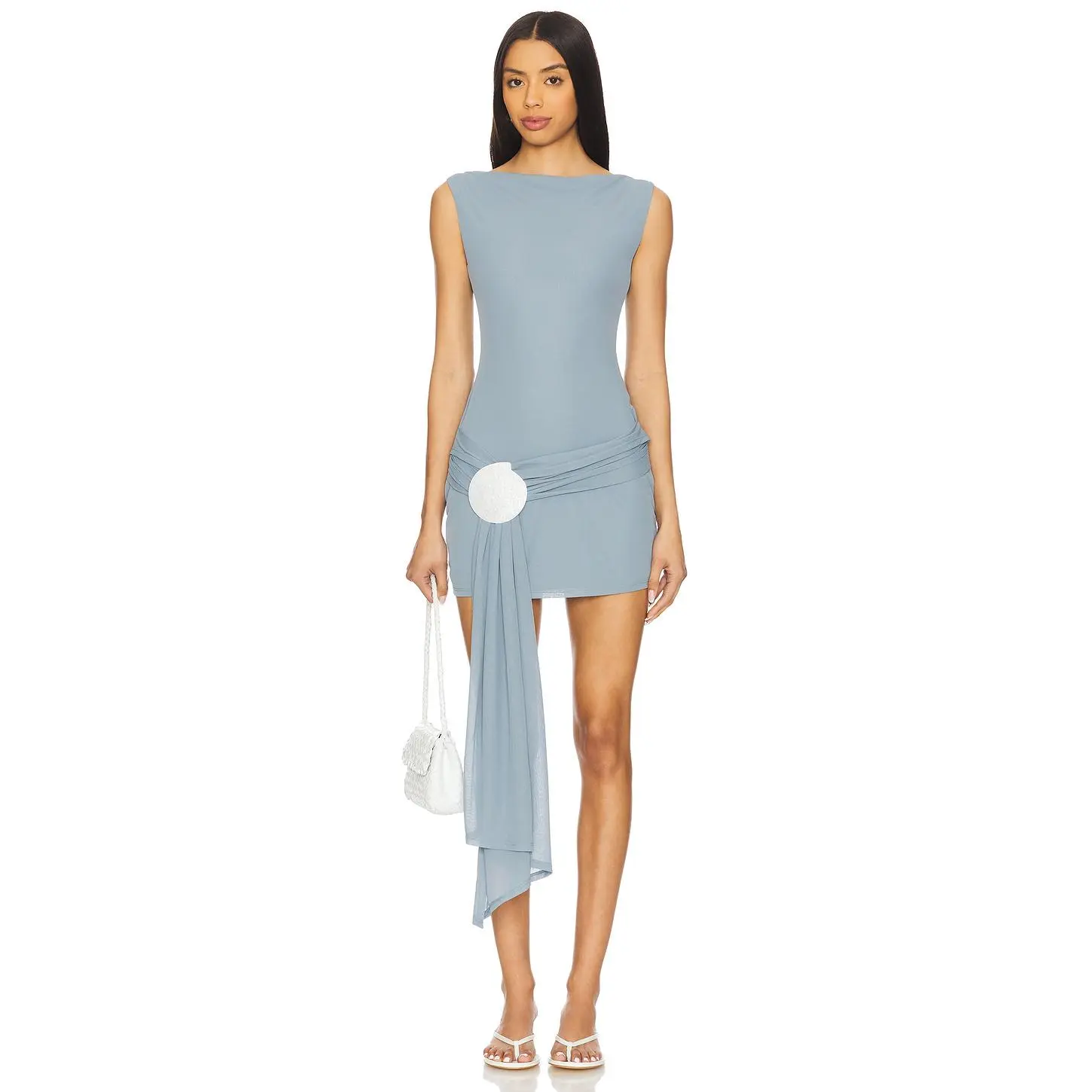 Lovers and Friends Marlowe Mini Dress in Sea Blue