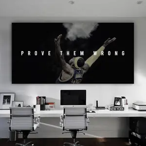 Lebron James Poster Prove Them Wrong Wall Art Landscape Modern Office Decor Basketball Wall Art Motivational Canvas Inspiring Sign