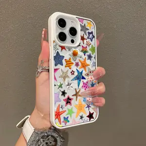 Magnetic Compatible Case for iPhone 17 16 E Pro Max 15 Plus 14 13 12 11 XS XR, Vibrant Star Collection Aesthetic Print | Shockproof, Silicone, Lightweight, Scratch Resistant, and Trendy Protection