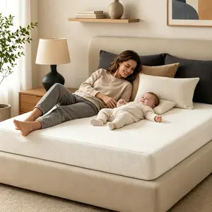 Queen 6 Inch Cooling NanoGel Memory Foam Mattress, Pressure Relief Bed Mattress in a Box.Cooling Memory Foam Mattress Ergonomic Pressure Relief Mattress with Motion Isolation（B11-1)