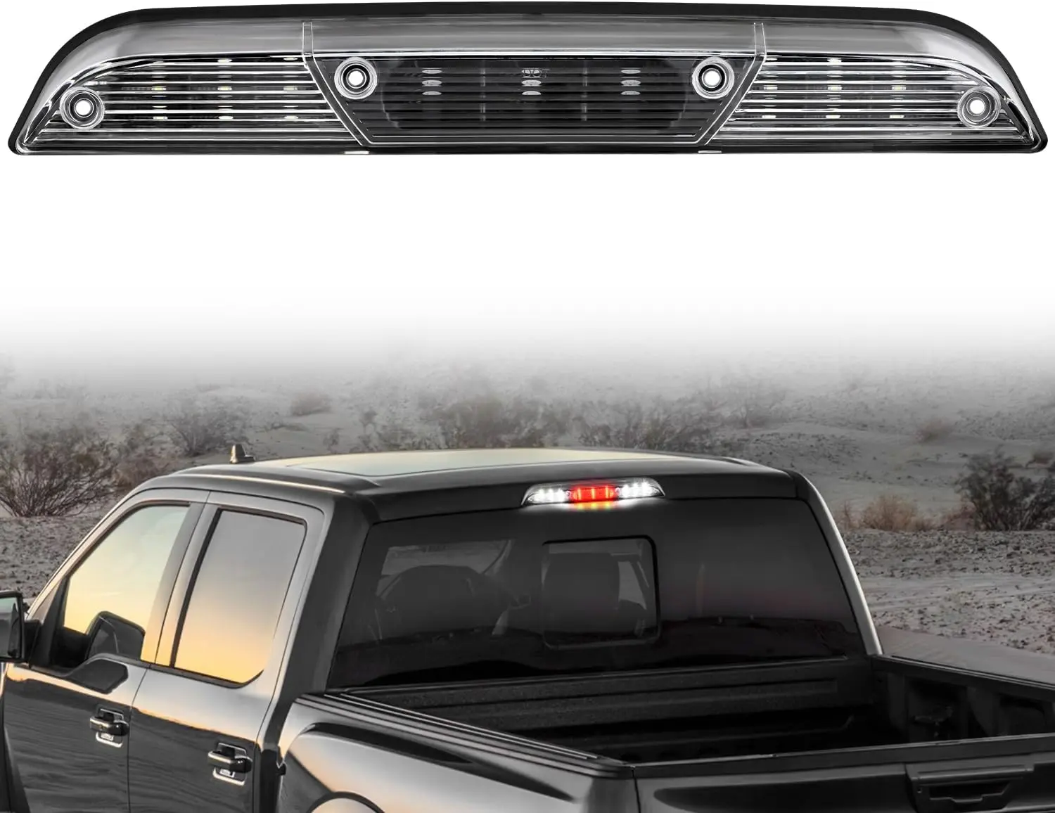 Nilight Third Brake Light Tail High Mount 3rd Stop Cargo Reverse Lights Clear Lens Compatible with Ford F150 2015 2016 2017 2018 2019 2020 Super Duty F250 F350 2017+ Ranger 2019+ Maverick 2022+ Truck Vehicle Car Accessories Glass, Led Tail Light,summervib