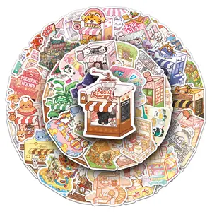 Animal Town Shops - 50pc Large No Repeat Sticker Pack Cute Kawaii Stickers for Decorative Use party favor
