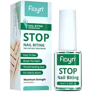 No Bite Nail Polish, Nail Biting Treatment with Bitter Polish to Help Quit Nail Biting For Life and Also Help Stop Thumb Sucking (10ml)