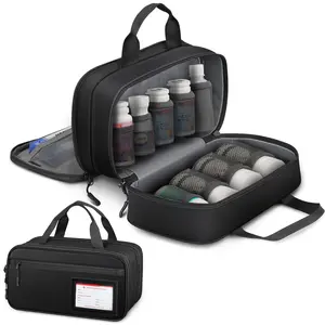 [Bag Only] Medicine Storage Bag for Pill Bottles, Medications/Vitamins Travel Carrying Case with Handle, Pill Bottle Organizer