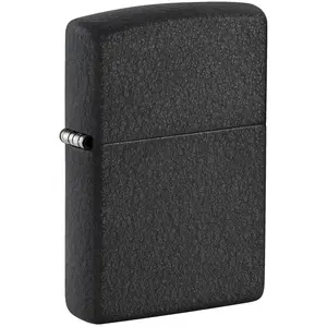 Zippo Black Crackle Pocket Lighter - Made in USA Zippo Black Crackle Pocket Lighter - Made in USA