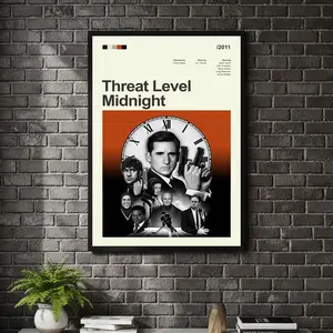 [ TV SHOW UNFRAMED - SALE UP TO 45% ] Threat Level Midnight - The Office Iconic Poster