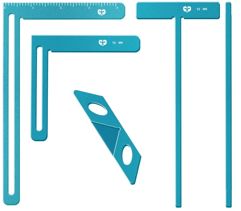 Bookbinding kit, 5Pcs Bookbinding Easy Scrapbooking Tool with high Quality are Made of Aluminum.Bookbinding Easy Scrapbooking Tool for Starter