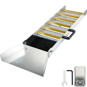 VEVOR Aluminum Alloy Sluice Box, Compact 30 Long Sluice Boxes for Gold, Lightweight Gold Sluice Equipment, Portable Sluice Boxes with Miner's Moss, River, Creek, Gold Panning, Prospecting, Dredging