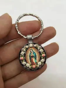 Vintage Style Virgin Mary Designed Keychain Pendant, Cute Keychain for Bag, Backpack, Car Key, Fashion Accessories for Women & Men