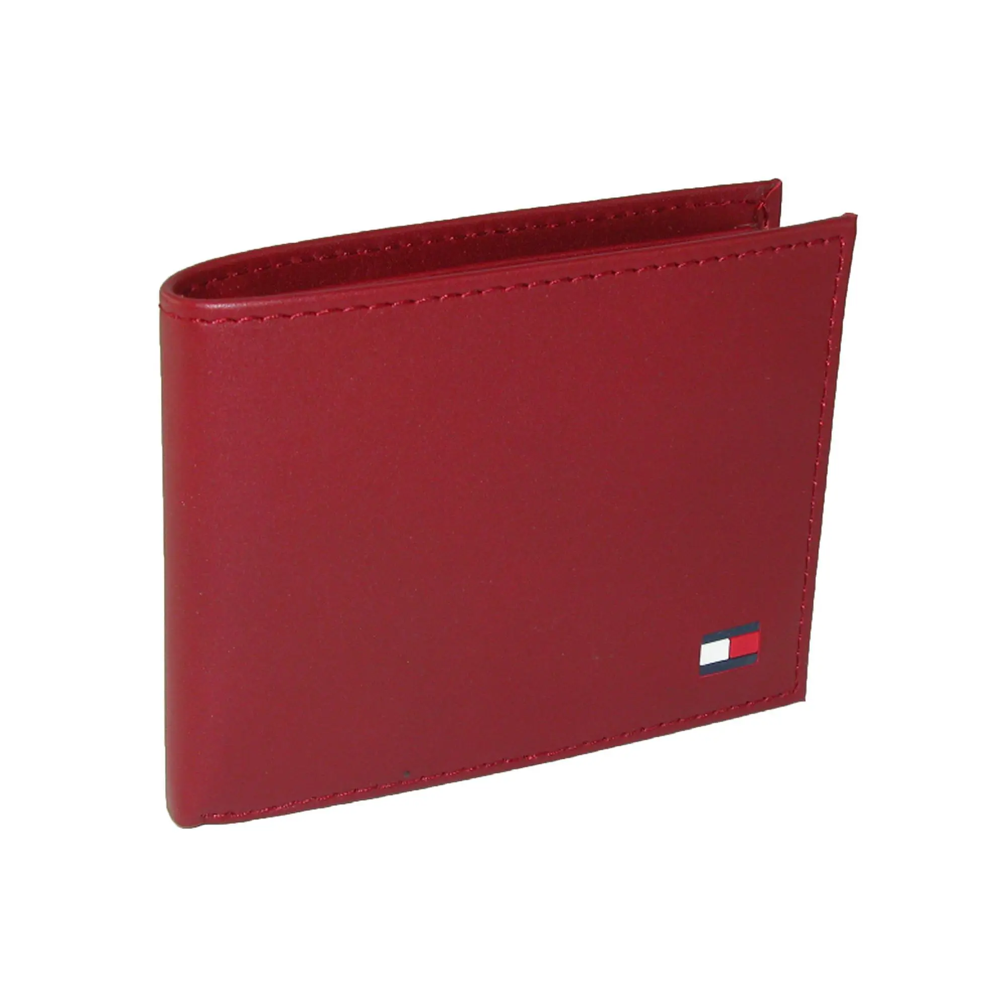 TOMMY HILFIGER Men's Sleek Leather Dore Passcase Bifold Wallet with Removable Card Case and 2 ID Windows, Bifold/Trifold Wallet