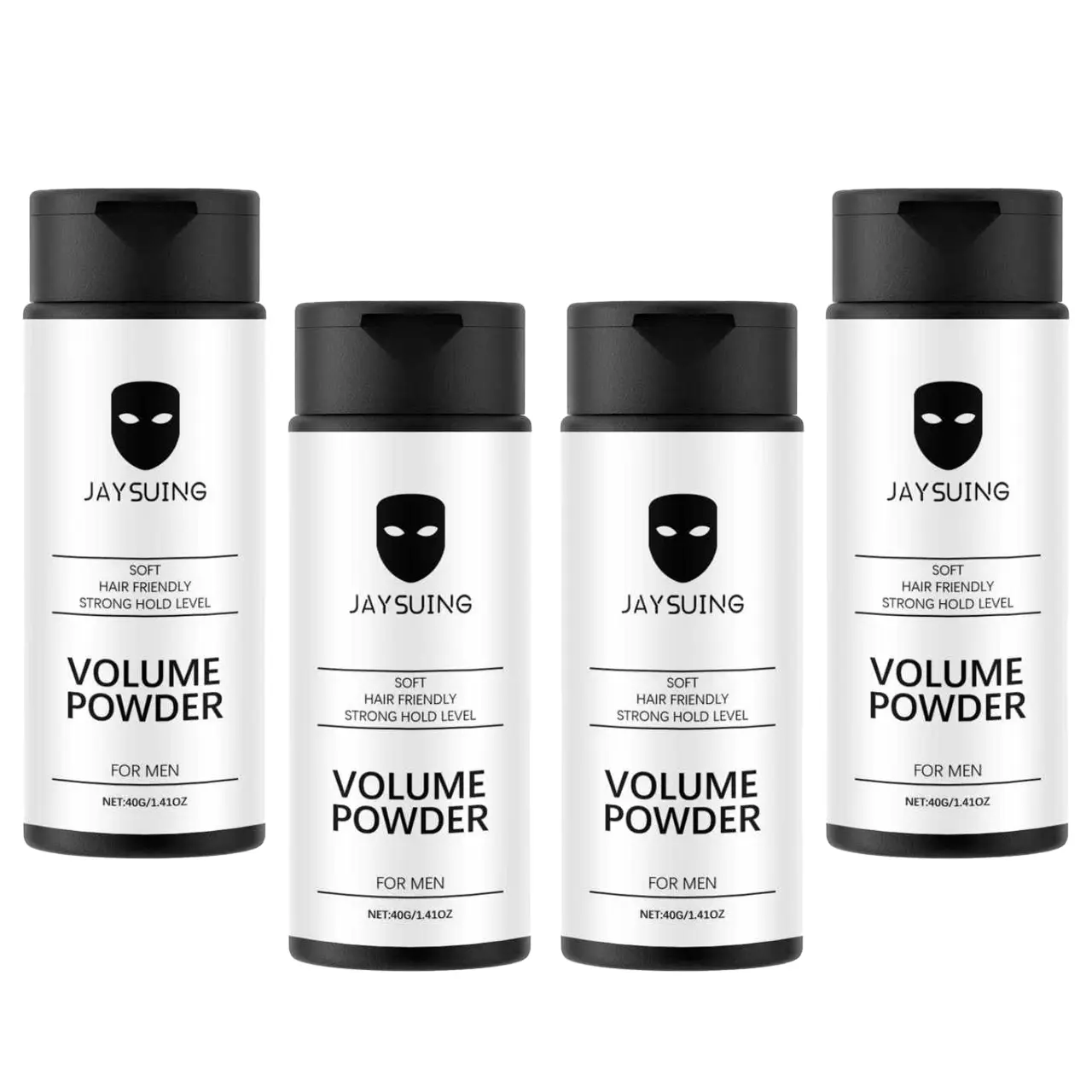 Men's Fluffy 4pcs Daily Hair Styling Powder - Volumizing Texturizing Adults' Hair Product in Powder Form for Instant Texture, Root Lift, Edge Control, Hairline Shaping, Natural Matte Effect Haircare Item lightweight volume