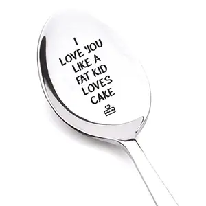 Valentines Day Gift Stainless Steel Milk Coffee Spoons Love Letter Wedding Souvenirs Anniversary Gift for Girlfriend Boyfriend Tableware Set Cutlery