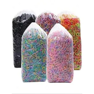 Random Color High Elastic Hair Tie, Disposable Hair Tie, Hair Accessories for Women & Girls, Minimalist Headwear Suitable for Thick Hair