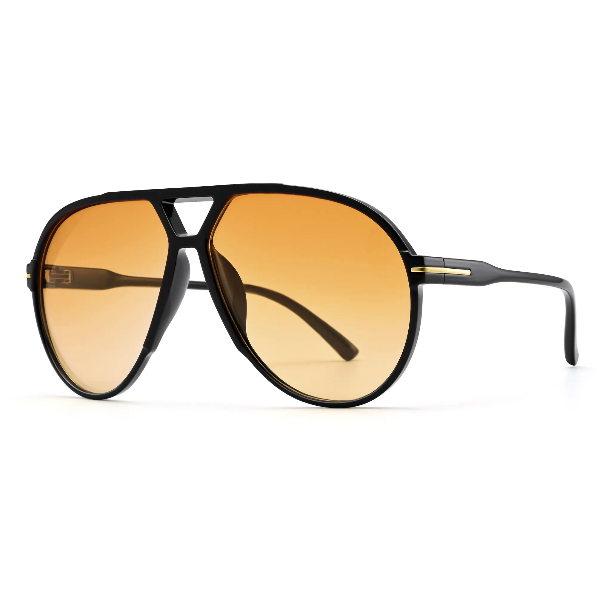 Pro Acme 70s Retro Oversized Aviator Sunglasses - UV400 Protection, Unisex Polycarbonate Statement Frame Glasses, Stylish Fashion Accessories for Everyone
