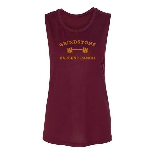 Grindstone - Women's Muscle Tank - Maroon