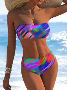 Women's Bikini Set 2026 New Design, Adjustable Straps, Sexy Style for Beach Vacation & Spa, Perfect for Swimming & Photography, Swimsuit Style Bikini