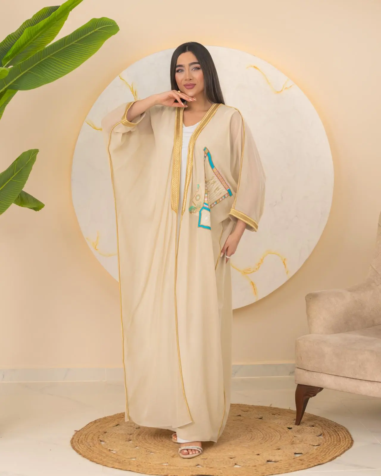 Bint Sommer Bisht - Women's Luxurious Embrodiered Bisht