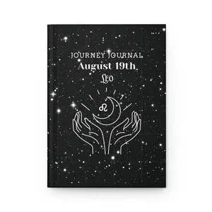 Astrology Journal, Celestial Writing Notebook, Gift for Leo, Star Sign Journal, Guided Journey Journal, Zodiac Planner