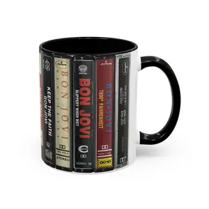 Jovi Albums Cassette Collection Retro Accent Mug