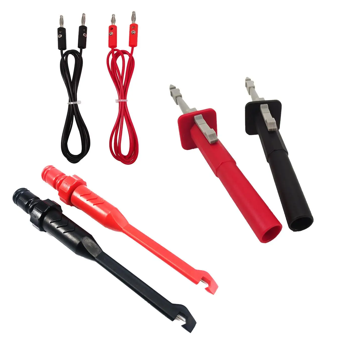 Car Circuit Test Clip, 1 Pair Multipurpose Insulated Piercing Probe Clip, Automotive Circuit Inspection Diagnostic Tool, Test Clip Cable, Car Circuit