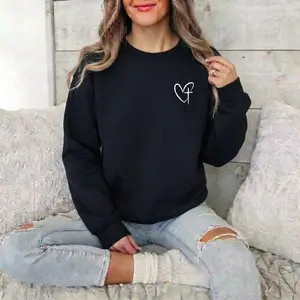 Jesus Has My Back Cross Graphic Sweatshirt Minimalist Back Print Oversized Crewneck Long Sleeve Pullover Inspirational Christian Faith Women Casual Top