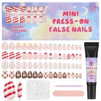 QIEK Press On Nails for Kids Set 004