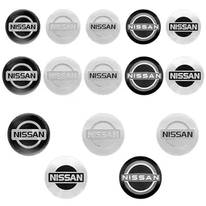 4PCS 56/60/65mm Car Wheel Hub Center Cap Emblem Stickers Wheel Decal For Nissan Qashqai Juke X-Trail Patrol Note Juke Leaf Altima Almera Maxima Micra Murano Rogue Pulsar Sentra Teana Tiida March Navara Nismo Sylphy