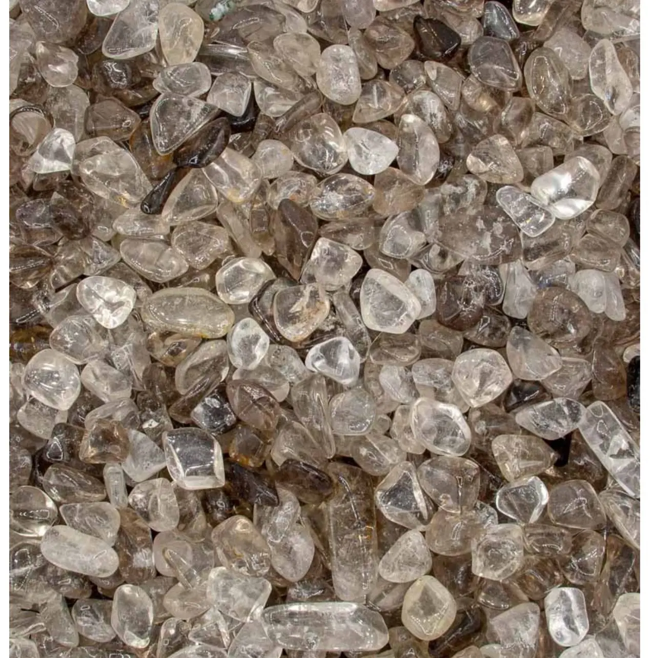 Smoky quartz tumbled chips