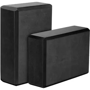MoKo Thin Yoga Blocks 2 Pack, 9" x 6" x 3" High Density EVA Foam Yoga Block Exercise Bricks, Eco Friendly & Lightweight, Increase Flexibility & Balance, Great for Stretching & Holding Poses
