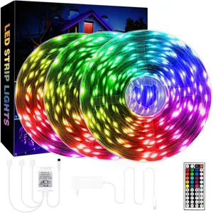 75ft RGB LED Strip Lights for Bedroom Dimmable Bright Adjustable Colors 8 Lighting Modes Adhesive Backing Party Decor