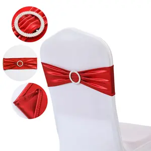 Nordic Minimalist Chair Back Cover, Detachable Bow Chair Sash, Elegant No-Tie Chair Back Ornament for Wedding, Banquet, Hotel & Event Decor