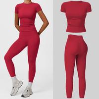 Short Sleeve Set - Raspberry Red