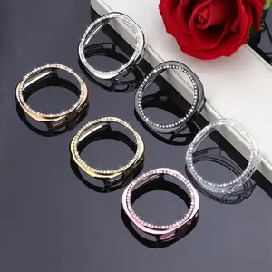 6pcs Fashion Aesthetic Women's Watch Case Suitable For Samsung Galaxy Watch 8 (40mm & 44mm), Shockproof & Scratch-Resistant Hard PC Material, Embedded Sparkling Rhinestones, Hollow-Out Design, 6-Color Combination, Easy To Replace, Sensitive Touch