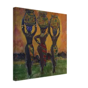 "Paths Our Mothers Walked" Canvas Print - FSC-Certified Wood Stretcher Bars, Cotton-Polyester Blend, Slim & Thick Options, Included Hanging Kit