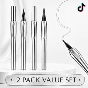 2 Pack Waterproof Eyebrow Pencil, Micro-Fork Tip Eyebrow Pen for Natural Looking Brows, Long-Lasting Smudge-Proof Brow Makeup, Easy to Use Fine Tip Brow Pencil for Women, Daily Makeup, Beginners, Travel, Beauty Gift & Makeup Bag Essentials