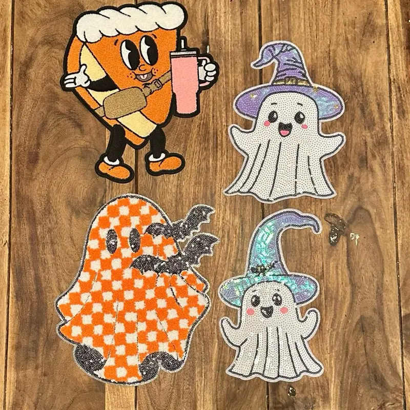 Fall/Halloween Chenille/Sequin Patches