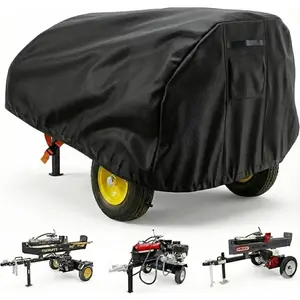 Heavy Duty Log Splitter Cover, Waterproof Oxford Cloth, for 15-45 Ton Gas or Electric Log Splitters, 94" x 49" x 41", Weather Resistant Storage Cover, Easy to Clean, Black