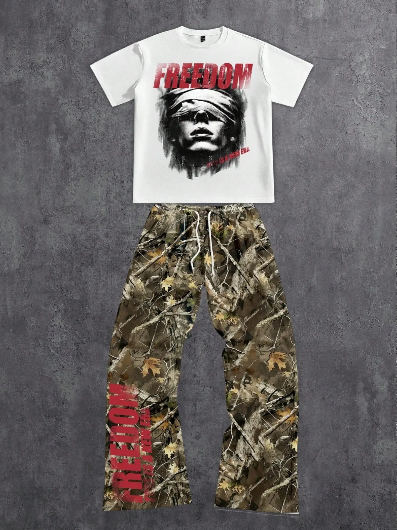 New short-sleeved T-shirt and trousers set, men’s streetwear two-piece set: men’s printed short-sleeved T-shirt and trousers set, carefully selected colourways, casual wear, hip-hop/gothic/Harajuku styles, printed designs, loose fit, casual sportswear-sty