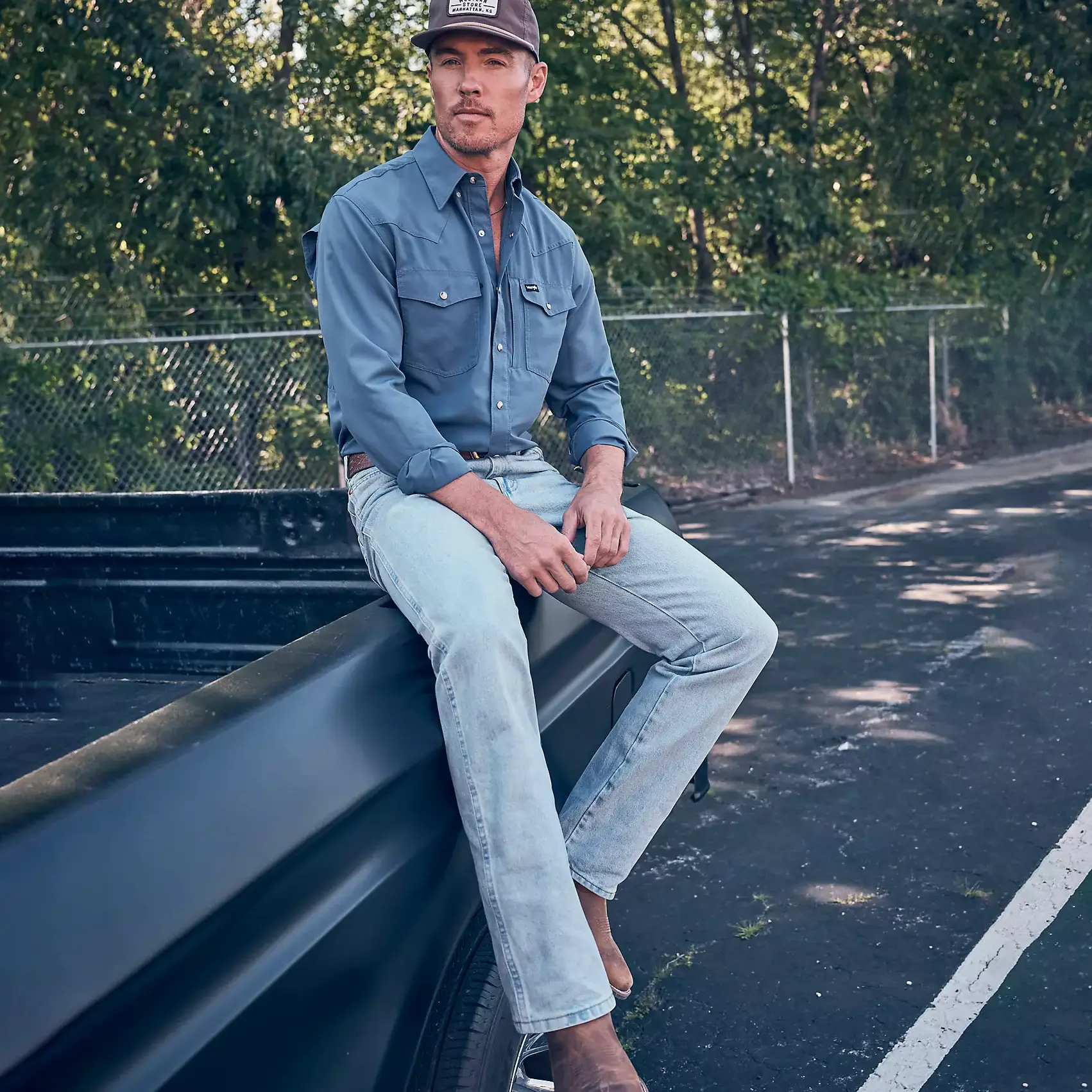 Wrangler Toughlite Cowboy Cut Original Fit Jean- Light Wash