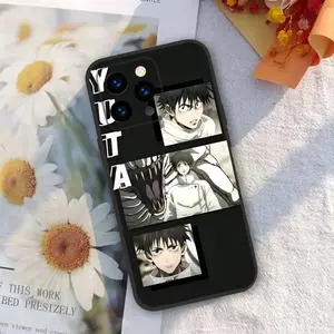 Anime J-Jujutsu K-Kaisen Okkotsu Yuta Phone Case For iPhone 17 16 15 14 13 12 11 Pro Max Plus Wave Oil Back Short Phone Case