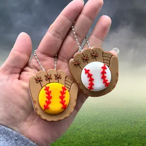 Baseball & Softball Glove Clicker Keychain | 3D Printed Fidget Bag Charm