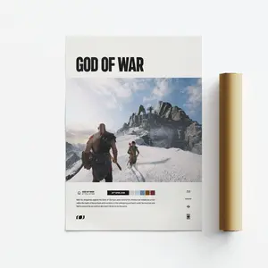 God Of War 2018 Video Game Art Poster , Print 45759 337