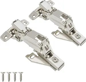 Cabinet Hinges ( Pair,  PCS) Face Frame  Degree Full Overlay Clipon Lazy Susan Self Close Folding Cupboard Door Way Adjustable Kitchen Corner Cabinet Hinges with Screws