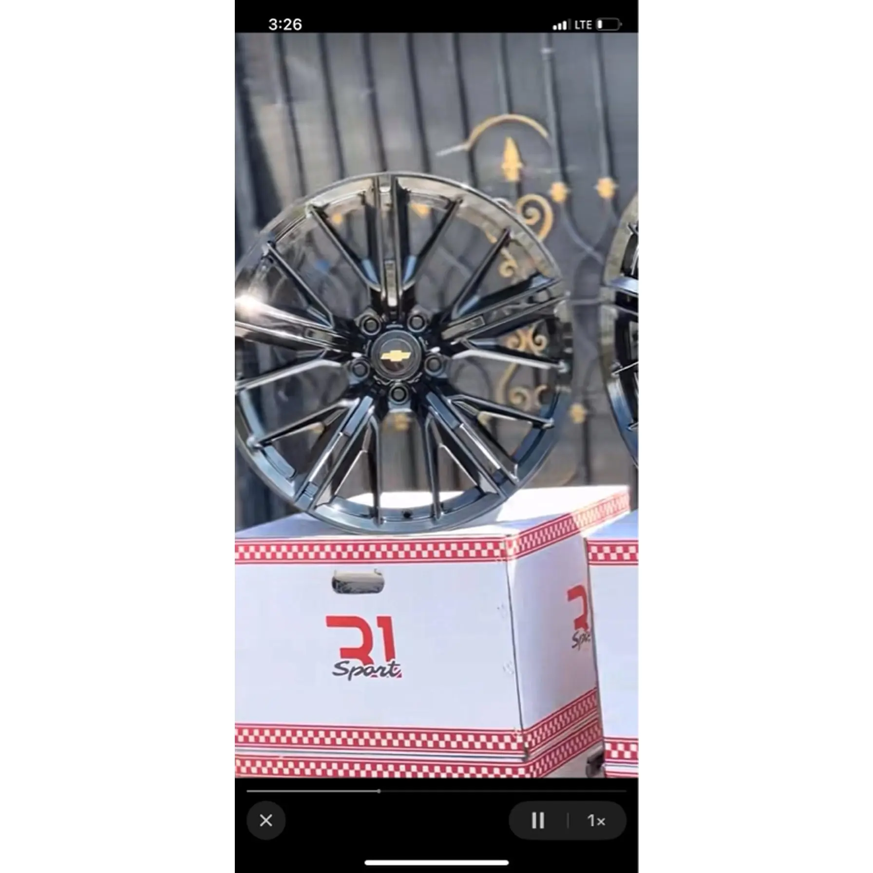 R1 Sport High-Quality Chrome Wheel with Sleek Design and Durable Build for Enhanced Performance and Style