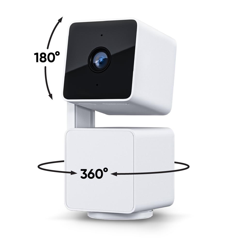 Wyze Cam Pan v3 — #1 Security Camera on TikTok! Wired, Indoor/Outdoor Pan Tilt Zoom (PTZ) w/ 360 Degree Motion Tracking,