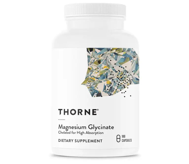 THORNE Magnesium Glycinate, Chelated Magnesium Supplement, 180 Capsules