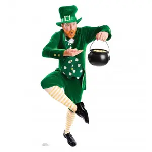 212 MAIN Advanced Graphics Leprechaun Pot of Gold Cardboard Cutout Standup - Large Irish Home Decor, Room Decor Supplies