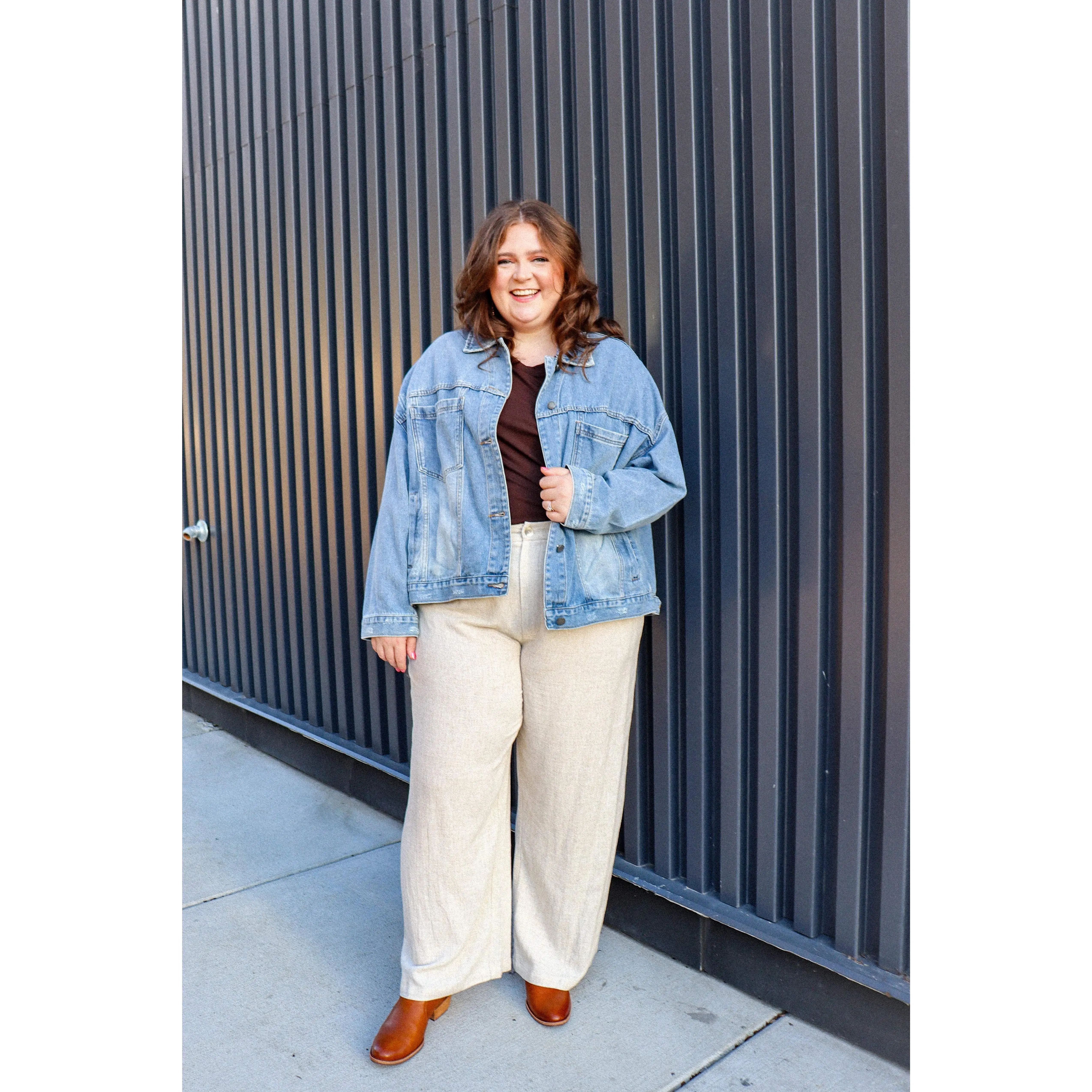 Curvy Mila Oversized Denim Jacket