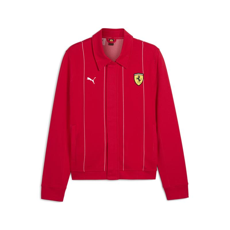 PUMA Mens Scuderia Ferrari Race Premium Jacket Athletic Outerwear Casual - Red